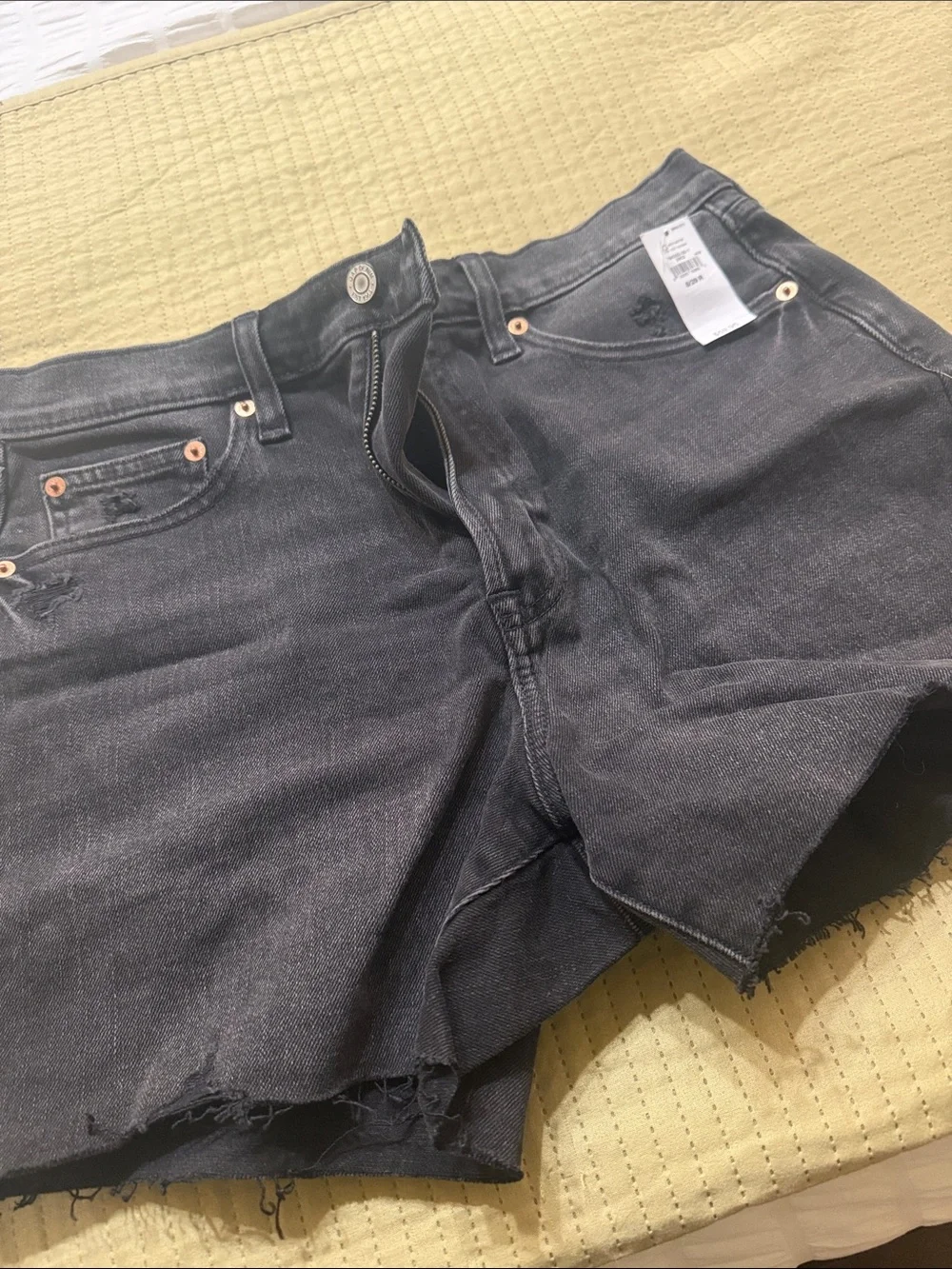 GAP Black Denim Cutoff Shorts